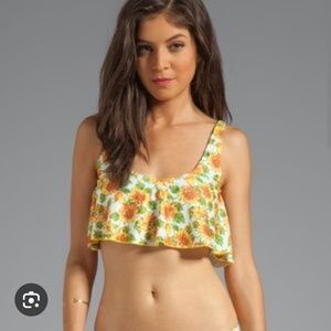 🌻Anthropologie Tallow Swim Top Bikini Crop top